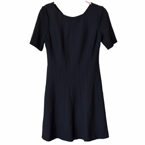 Elie Tahari Black and Navy herringbone tailored Dress size 4